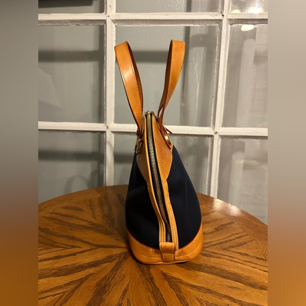 Dooney & Bourke Navy Canvas Satchel/Bag - Picture 10 of 11